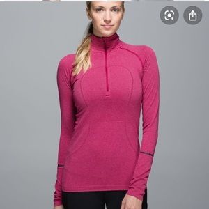 Lululemon - Swiftly Tech 1/2 Zip - Pink/Red - 8